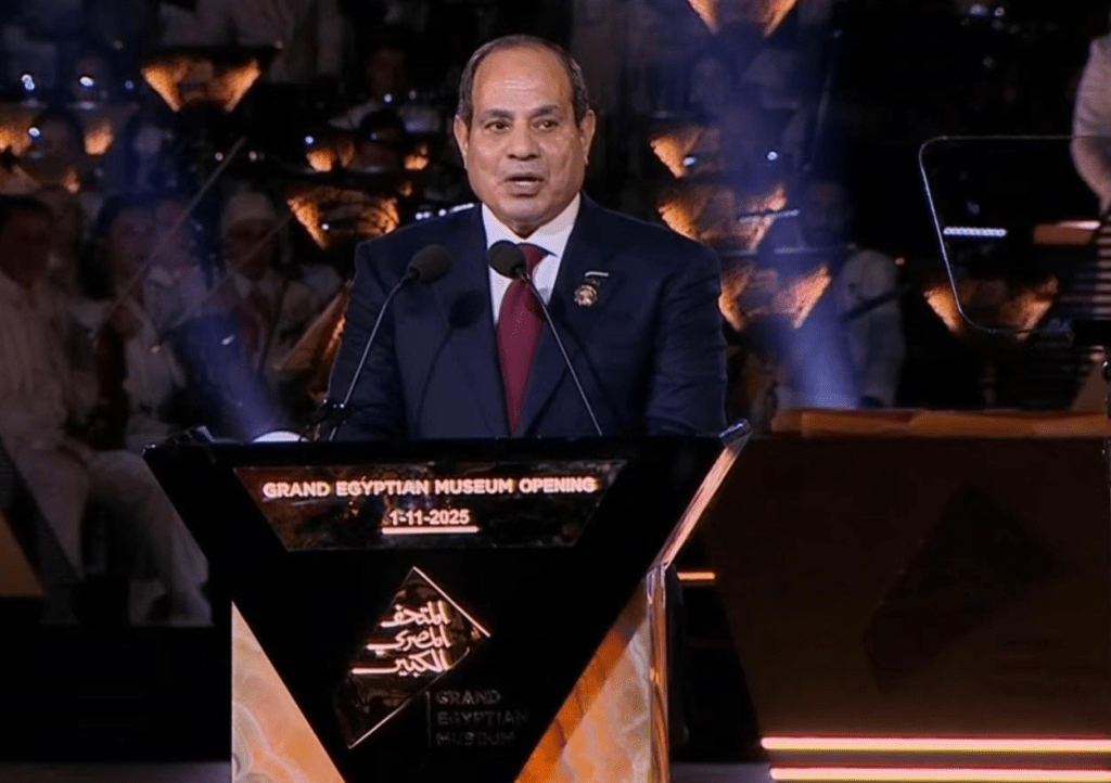 الرئيس السيسي في المتحف المصري الكبير