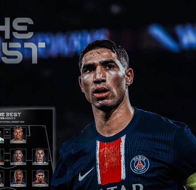 تشكيل العام من ذا بيست 2025: الفيفا يختار أشرف حكيمي وغياب لمحمد صلاح