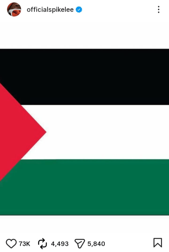 المخرج سبايك لي دعم فلسطين