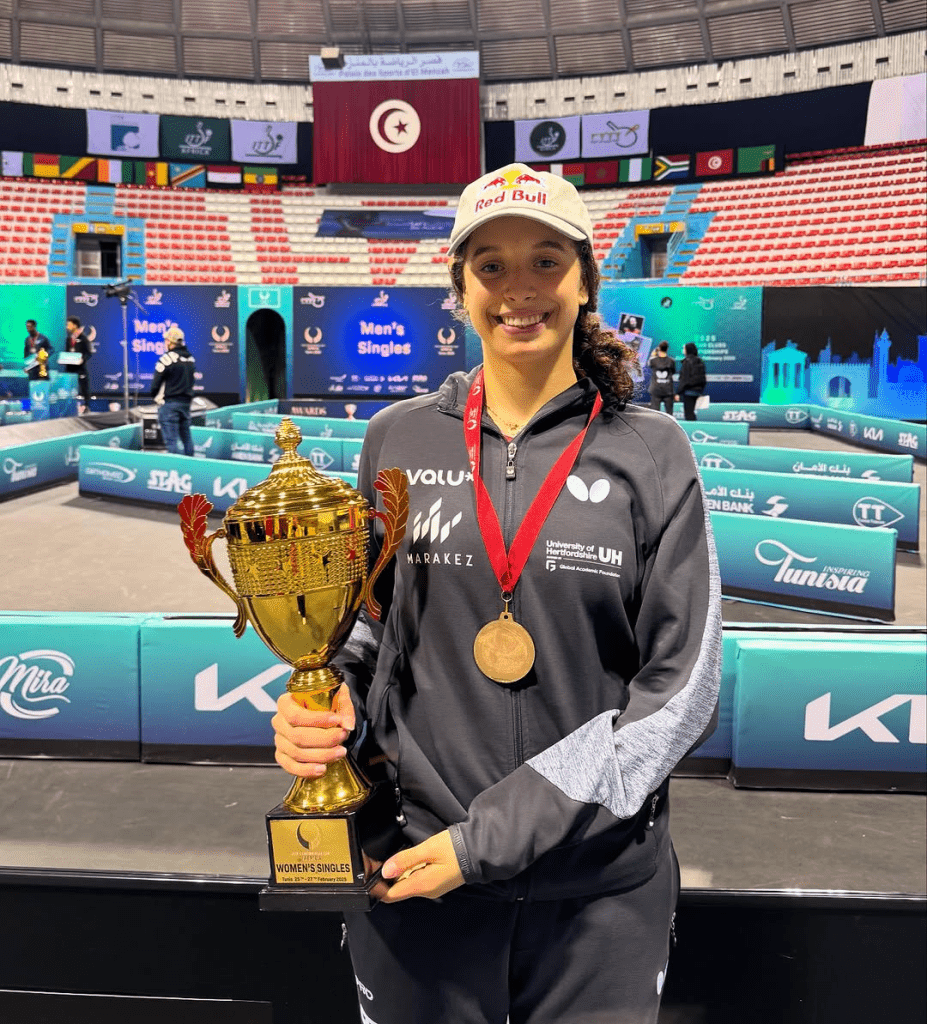 مسيرة هنا جودة لاعبة تنس الطاولة