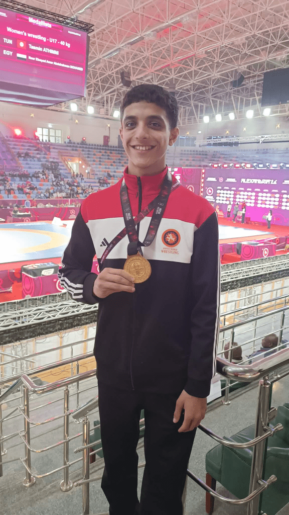 المصارع المصري عبد الله حسونة  تريند المصارعة