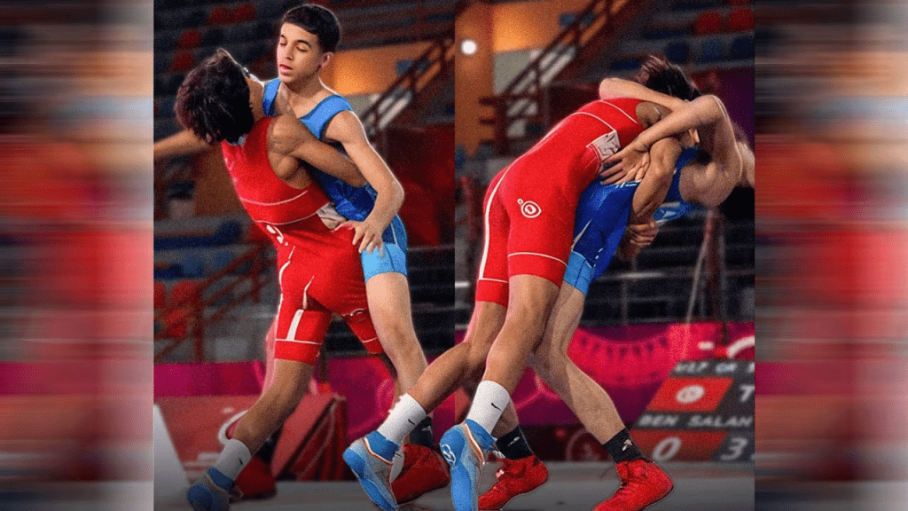 المصارع المصري عبد الله حسونة  تريند المصارعة