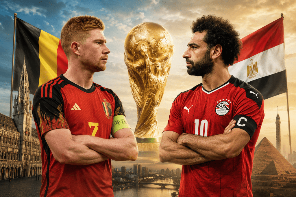 مصر وبلجيكا في كأس العالم 2026