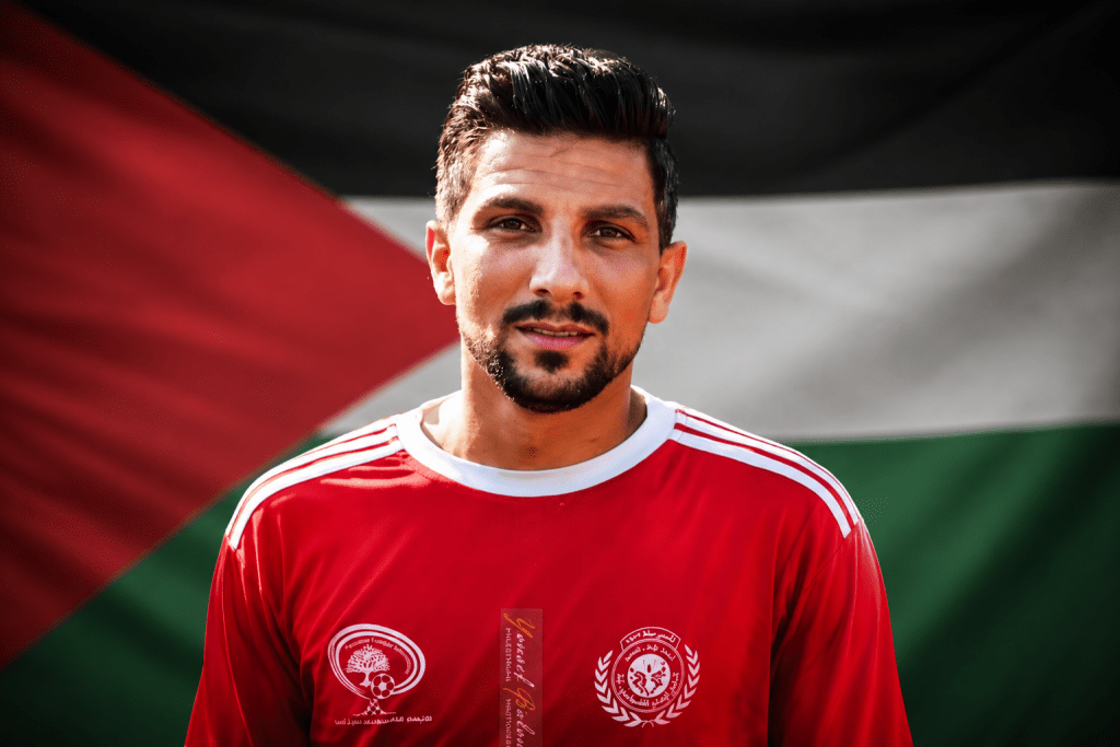لاعبو كرة قدم فلسطينيون كأس العالم
