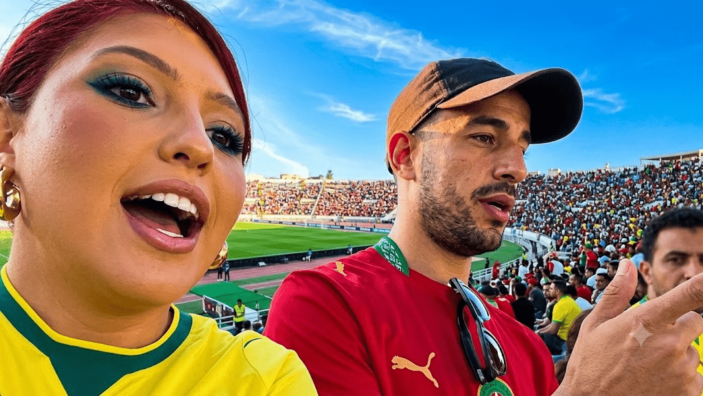 المؤثرة البرازيلية المشجع المغربي محمد في كأس العالم 2026