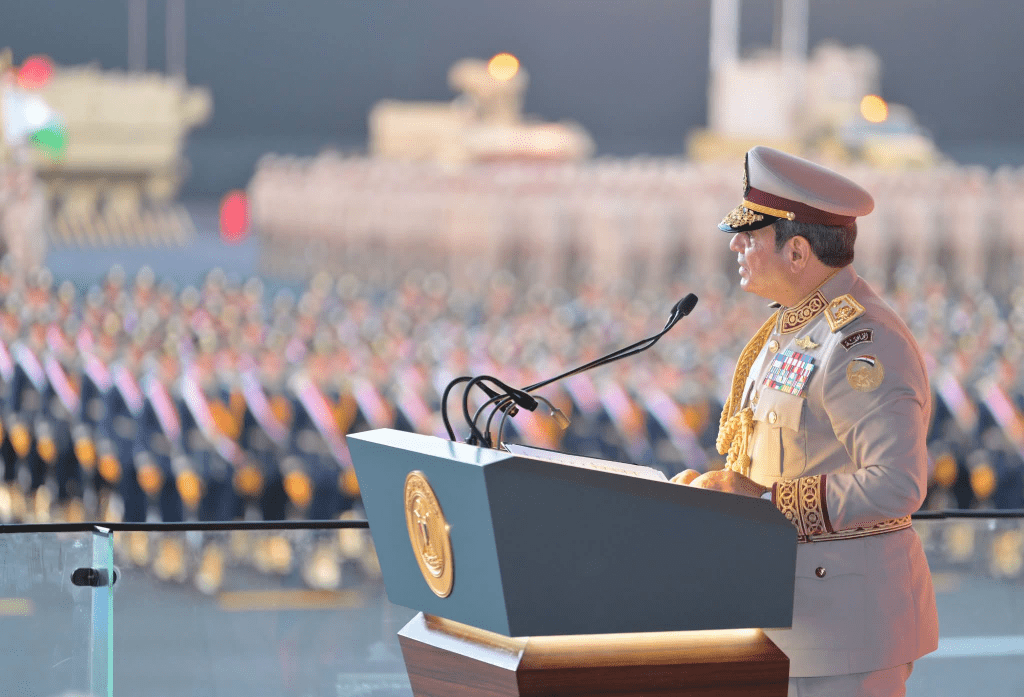 افتتاح الرئيس السيسي الأوكتاجون في العاصمة الإدارية