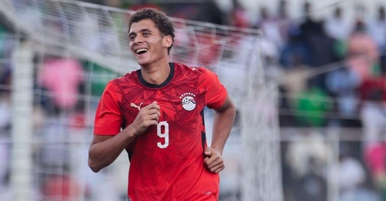 هدف حمزة عبدالكريم الأول مع منتخب مصر أمام جنوب السودان