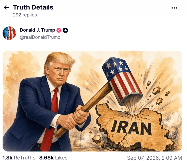 ترامب خريطة حرب إيران 